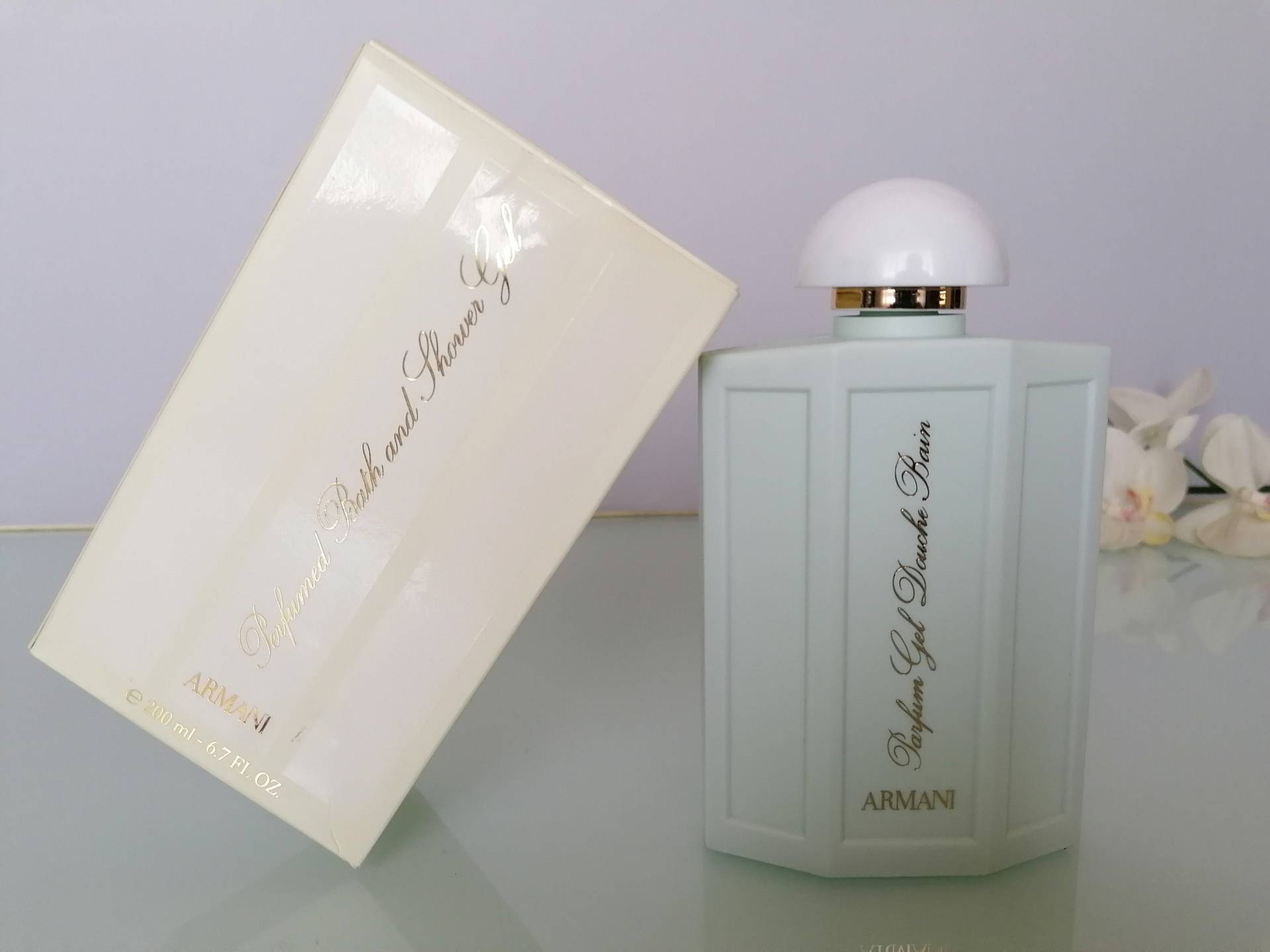 Armani Parfumd Bade - Und Duschgel 200 Ml/6, 7 Fl.oz Selten Vintage Eingestellt von VintageItalienstyle