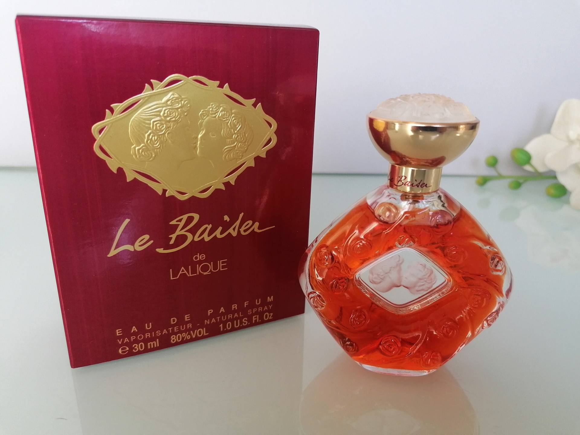 Lalique Le Baiser Eau De Parfum 30 Ml Spray Vintage 90Er Neu in Box von VintageItalienstyle
