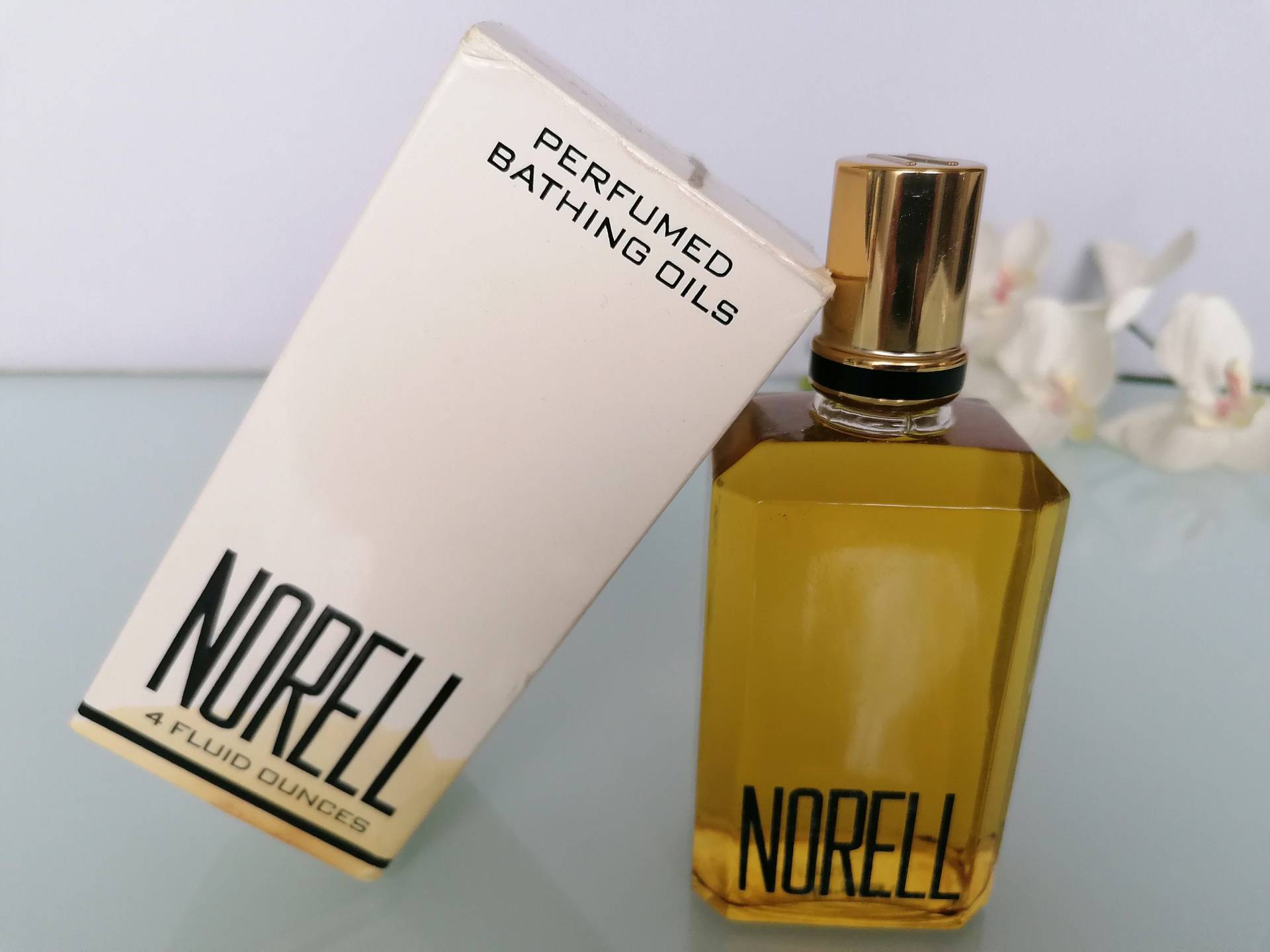 Norell Parfümierte Badeöle 120 Ml Rare Vintage Pre Barcode von VintageItalienstyle