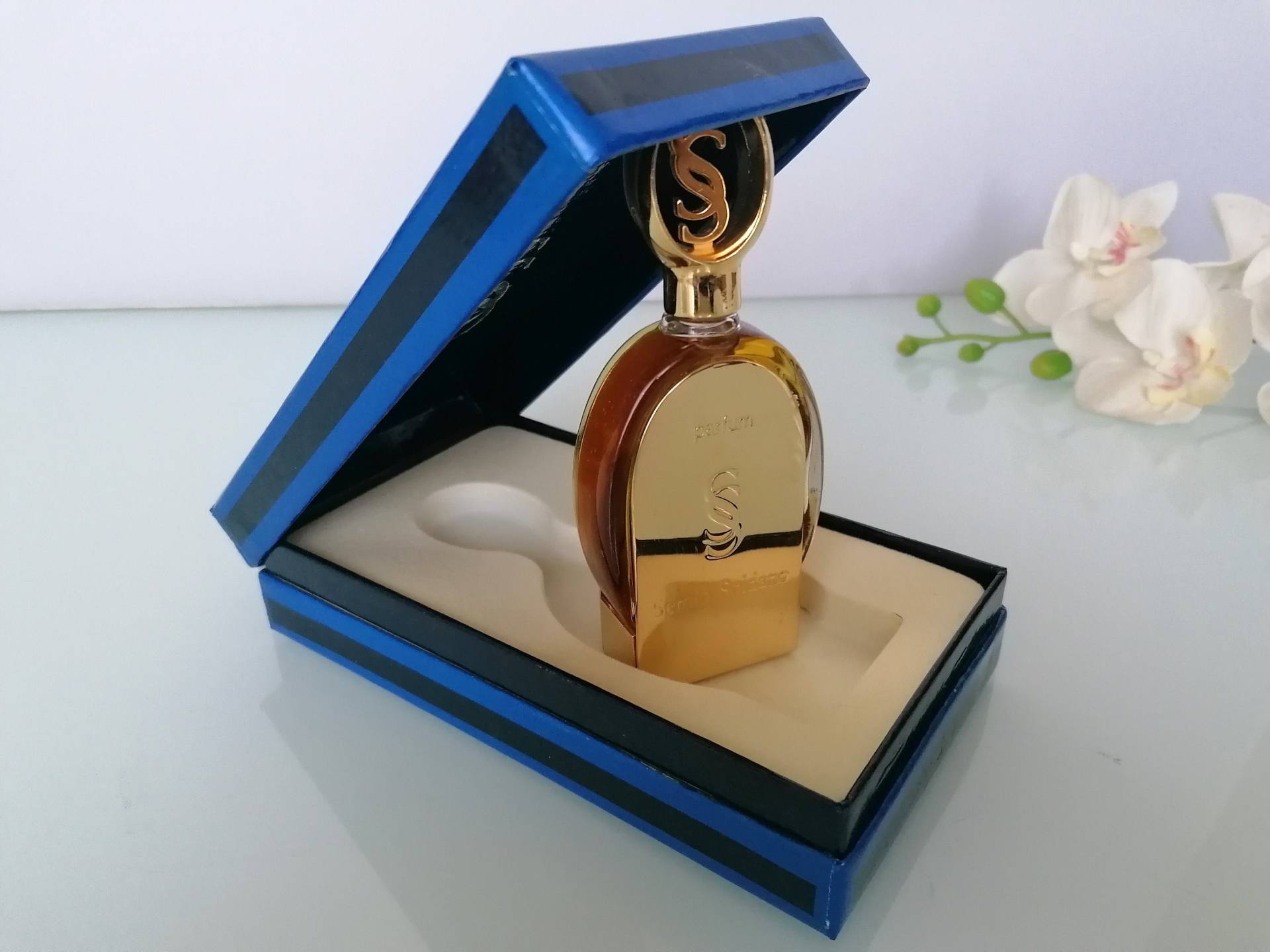 Sergio Soldano Parfum/Extrait 30 Ml 1 Fl.oz Splash , Versiegelt Seltene Vintage 80Er Jahre Pre Barcode von VintageItalienstyle