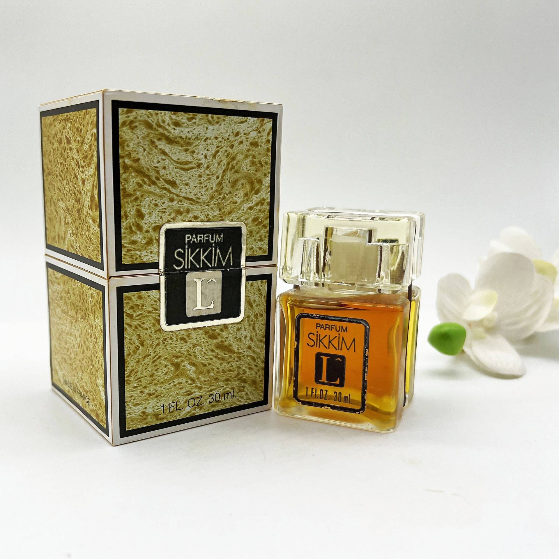 Sikkim Lancome | 1971 Parfum /Extrait 1 Fl.oz/30 Ml, Versiegelt, Seltenes Vintage Reines Parfüm, Frankreich, Paris von VintageItalienstyle
