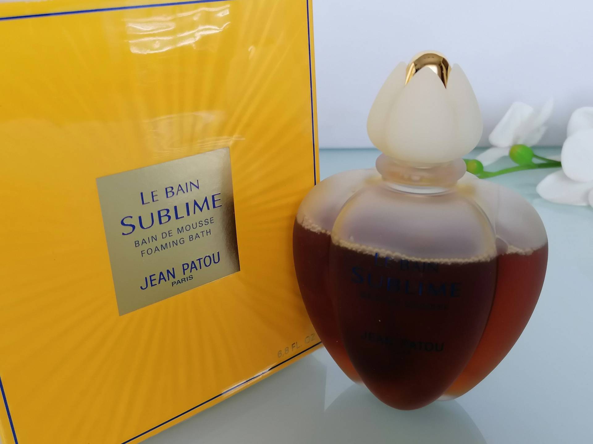 Sublime Jean Patou Perfumed Schaumbad 200 Ml , Vintage Le Bain Frankreich von VintageItalienstyle