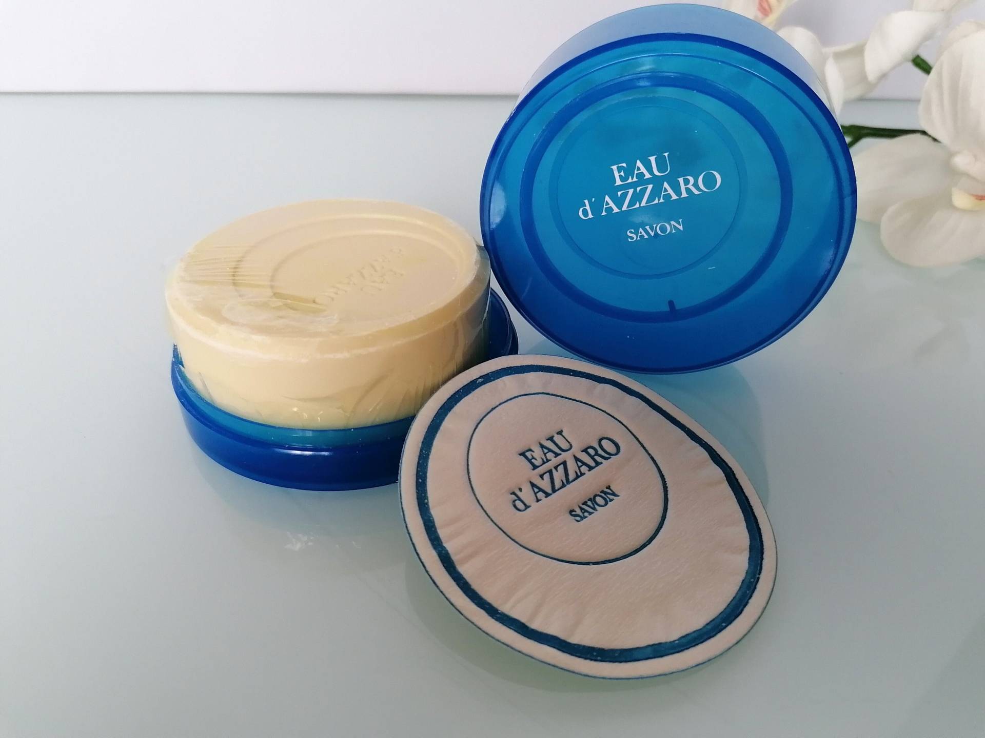 Vintage Parfüm Seife Eau D'azzaro 100 G/3, 5 Oz in Dish Rare 1980S Seifen Bar Für Frauen Vintage Parfüm Seife Eau D'azzaro 100 G/3, 5 Oz in Dish Rare 1980S Seifen Bar Für Frauen von VintageItalienstyle