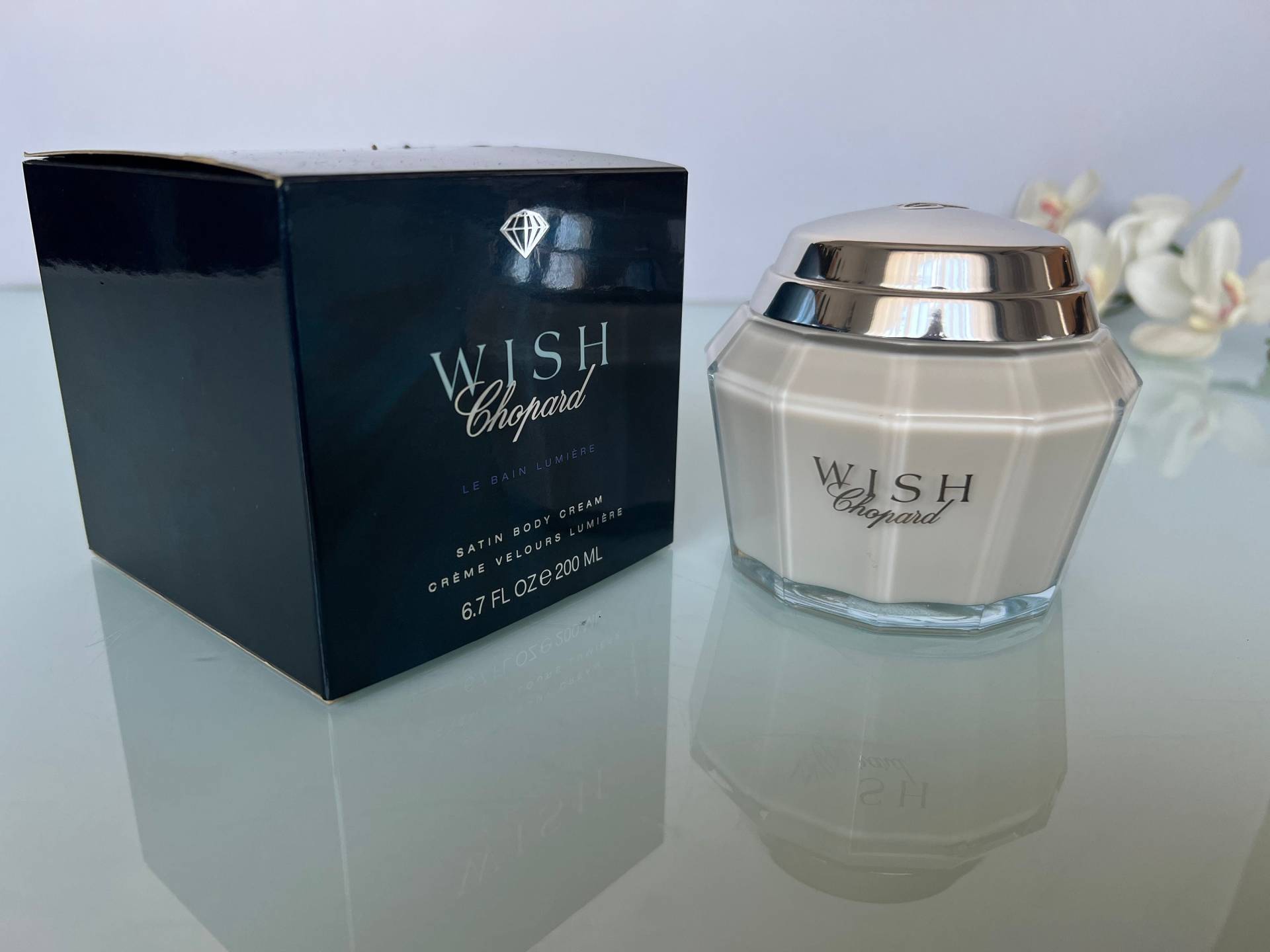 Wish Chopard Satin Körpercreme 200 Ml/6, 7 Fl.oz Versiegelt Neu in Box Eingestellt Geschenkidee Für Sie von VintageItalienstyle