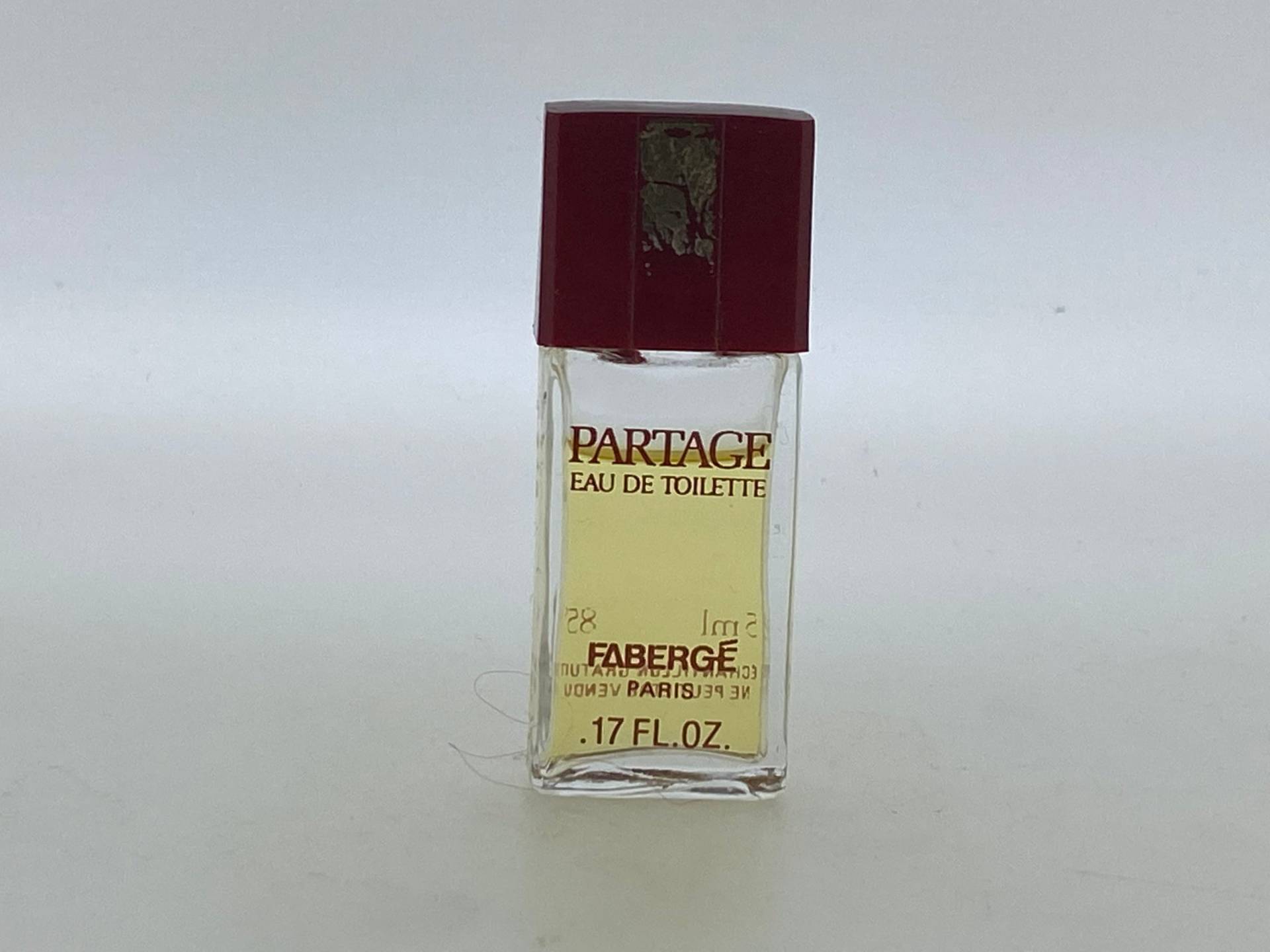 Partage Fabergé 1979 Eau De Toilette Miniatur 5 Ml Full 85-90 % von VintagePerfumeShop