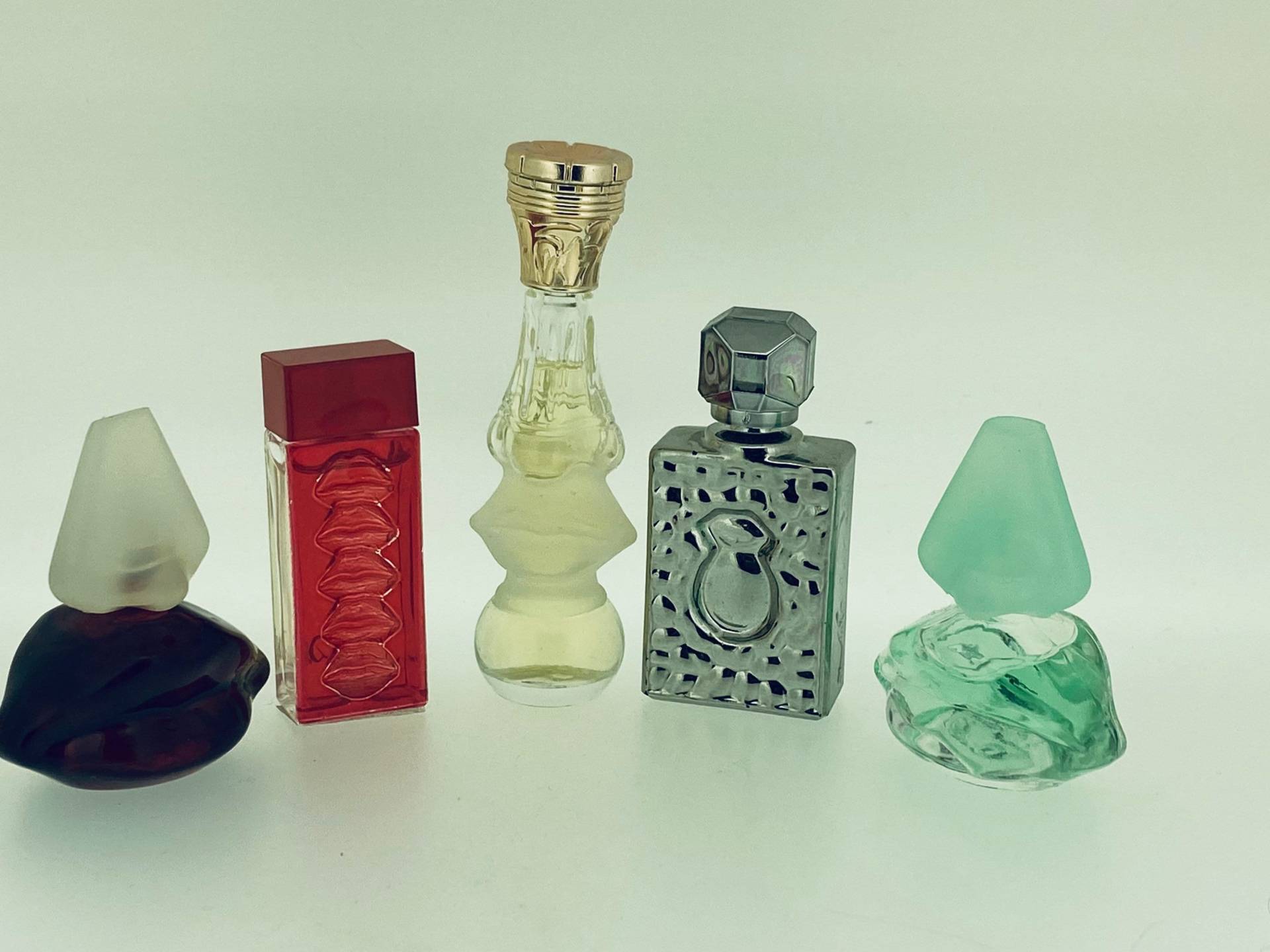Set Mit 5 Miniaturparfums Salvador Dali, Laguna, Rubylips, Dalissime Eau De Toilette Ml von VintagePerfumeShop