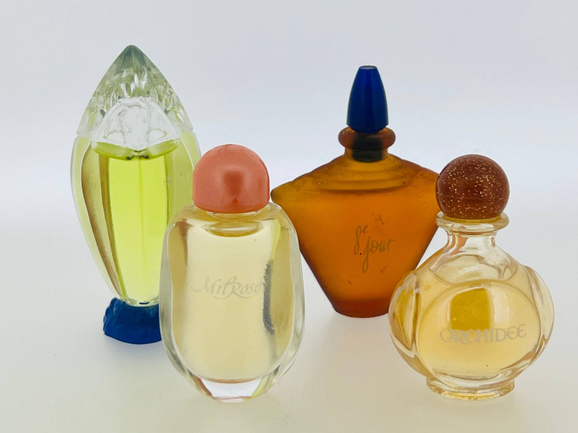 Set Vintage 4 Miniatur Yves Rocher, 8E Jour, Milrose, Orchidée, Néblina Eau De Toilette 5 Ml von VintagePerfumeShop