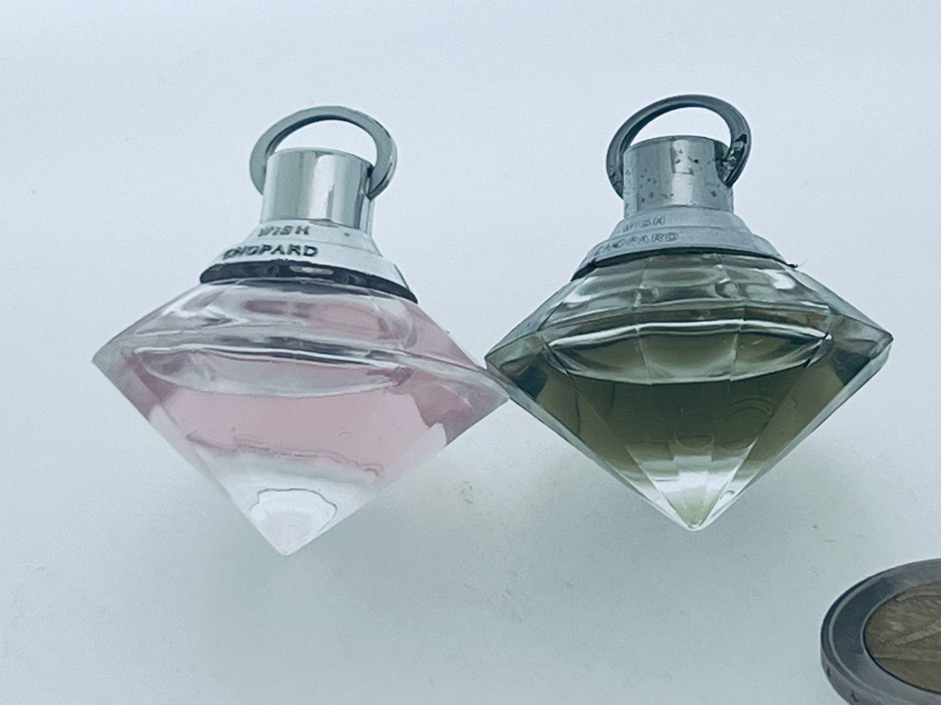 Set Vintage Miniatur Wunsch Chopard, Pink Wish, Wish Diamond 1997 Parfum 5 Ml von VintagePerfumeShop