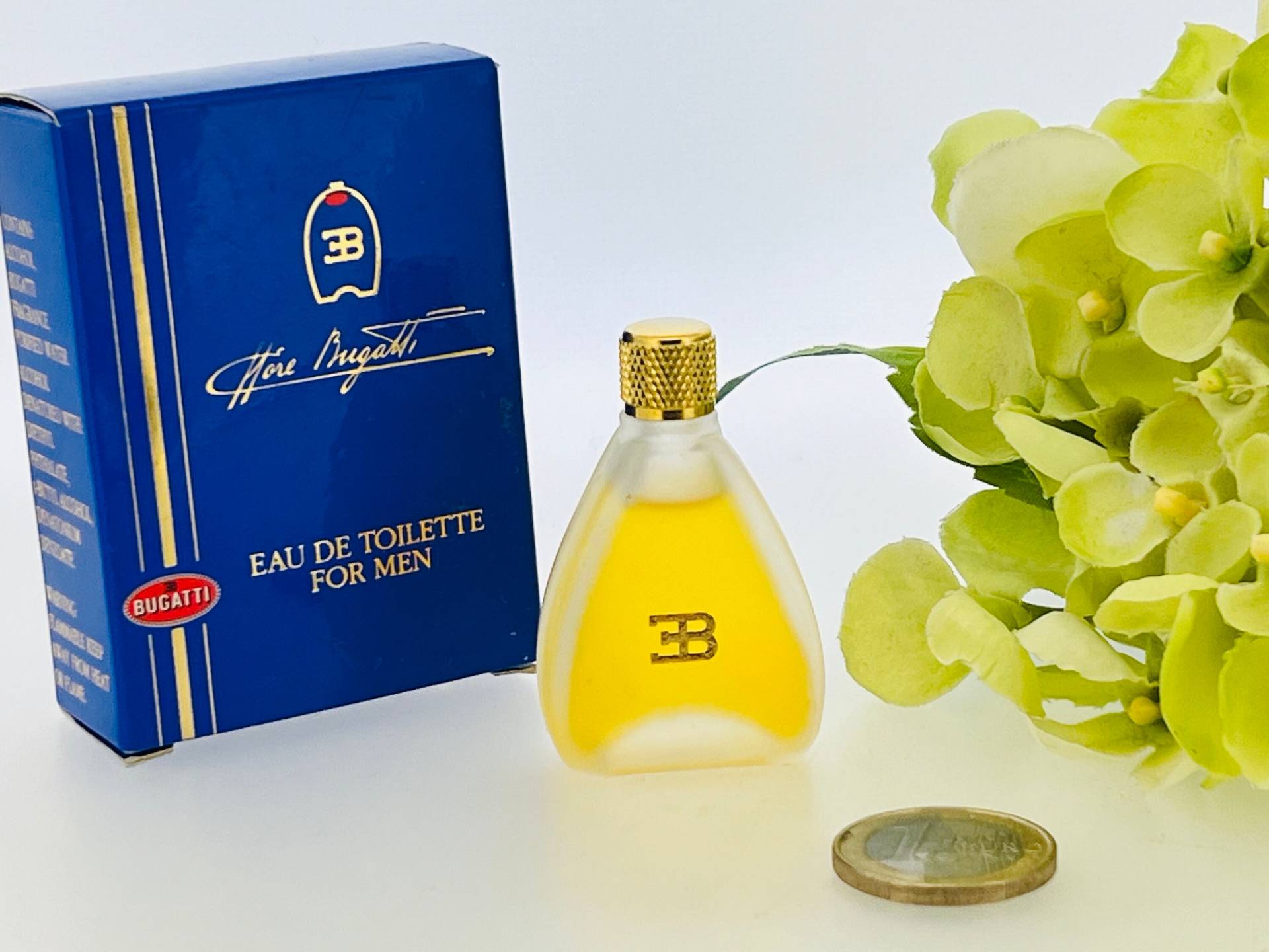 Vintage Ettore Bugatti By | Eau De Toilette | 1992 7, 5 Ml Miniatur von VintagePerfumeShop