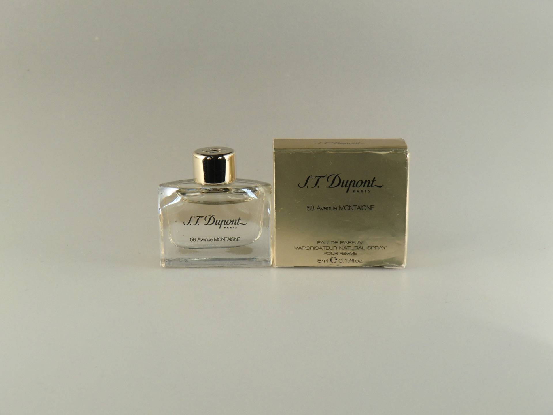 Original Seltene S.t.dupont 58 Avenue Montaigne Eau De Parfum Mini 0.17 Fl.oz./5Ml von VintageRetroEu