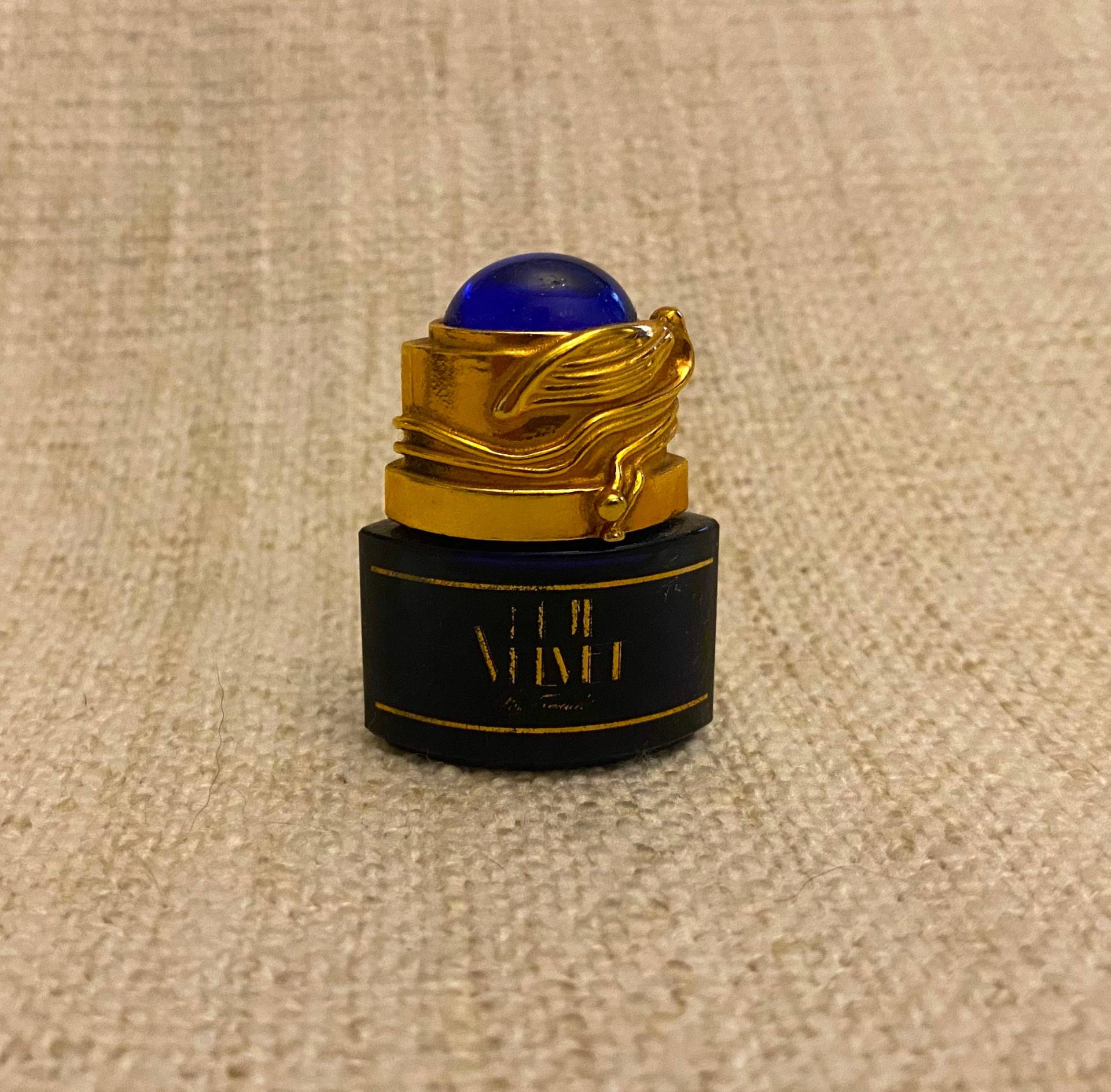 Vintage Miniature Jewelry Perfume Blue Velvet Vintage Miniature Jewelry Perfume Blue Velvet von VintageStyleShopDE