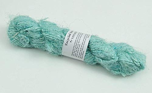 100g / 1 Strang Recycled Banane Seidengarn Handgesponnene weiche Garne - Light Turquoise von Vintageandyou
