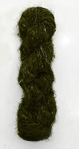 100g Recycling Sari Silk Garn Handgesponnene Olivengrün Weiche Garne 100g Recycling Sari Silk Garn Handgesponnene Olivengrün Weiche Garne von Vintageandyou