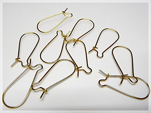 10 Kidney Ohrhaken in goldfarben platiniert 10 Kidney Ohrhaken in goldfarben platiniert von Vintageparts FACHHANDEL FÜR SCHMUCKZUBEHÖR
