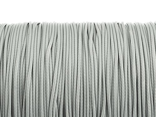 10 m Polyesterkordel gewachst in hellgrau, 1 mm 10 m Polyesterkordel gewachst in hellgrau, 1 mm von Vintageparts FACHHANDEL FÜR SCHMUCKZUBEHÖR