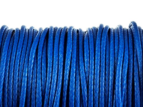 10 m Polyesterkordel gewachst in königsblau, 1 mm von Vintageparts, DIY-Schmuck von Vintageparts FACHHANDEL FÜR SCHMUCKZUBEHÖR