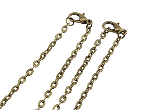 Vintageparts 2 fertige Kurze Gliederketten in antik bronzefarben, 45 cm, DIY-Schmuck Vintageparts 2 fertige Kurze Gliederketten in antik bronzefarben, 45 cm, DIY-Schmuck von Vintageparts FACHHANDEL FÜR SCHMUCKZUBEHÖR