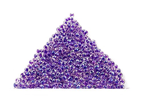 Vintageparts 500 Rocailles Perlen in Regenbogen - lila, 2 mm, DIY-Schmuck Vintageparts 500 Rocailles Perlen in Regenbogen - lila, 2 mm, DIY-Schmuck von Vintageparts FACHHANDEL FÜR SCHMUCKZUBEHÖR