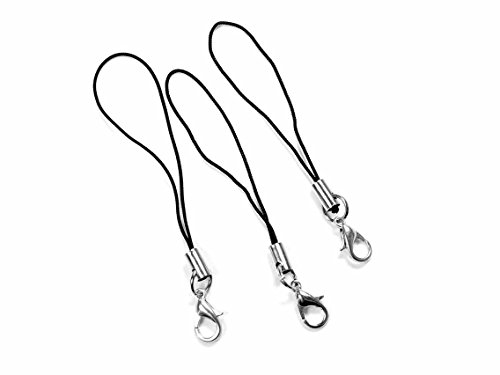 Handyanhänger/Handykette in schwarz mit Karabiner in silberfarben platiniert 10 Stück von Vintageparts DIY-Schmuck Handyanhänger/Handykette in schwarz mit Karabiner in silberfarben platiniert 10 Stück von Vintageparts DIY-Schmuck von Vintageparts FACHHANDEL FÜR SCHMUCKZUBEHÖR