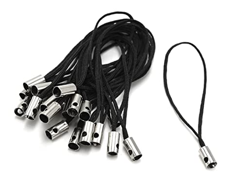 Handyanhänger in schwarz 20 Stück von Vintageparts zum Schmuck selber Machen von Vintageparts FACHHANDEL FÜR SCHMUCKZUBEHÖR