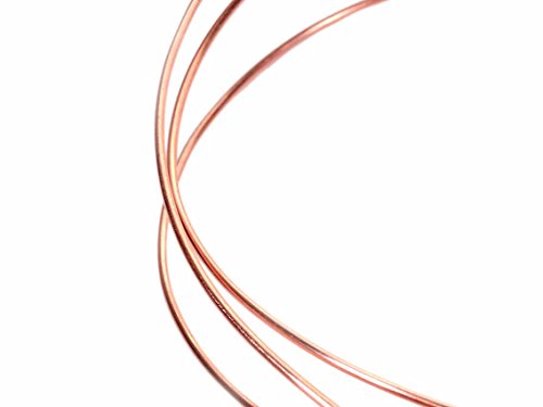Messingdraht in roségoldfarben 1 mm 2 m von Vintageparts DIY Schmuck Draht Schmuckdraht Metalldraht von Vintageparts FACHHANDEL FÜR SCHMUCKZUBEHÖR