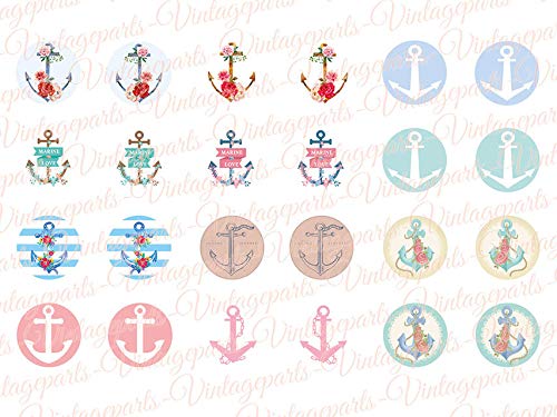 Vintageparts Motivbogen Anchor für 16mm Cabochons Vintageparts Motivbogen Anchor für 16mm Cabochons von Vintageparts FACHHANDEL FÜR SCHMUCKZUBEHÖR