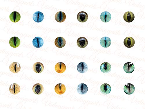 Vintageparts Motivbogen Katzenaugen für 10 mm Cabochons Schmuck selber Machen von Vintageparts FACHHANDEL FÜR SCHMUCKZUBEHÖR