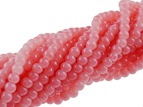 Perlen aus Glas in Koralle pink 4,5mm 200 Stück Glasperlen in Jadeoptik von Vintageparts zum Schmuck selber Machen Perlen aus Glas in Koralle pink 4,5mm 200 Stück Glasperlen in Jadeoptik von Vintageparts zum Schmuck selber Machen von Vintageparts FACHHANDEL FÜR SCHMUCKZUBEHÖR