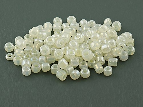 Rocailles Perlen in creme, 4 mm, 24 Gramm Rocailles Perlen in creme, 4 mm, 24 Gramm von Vintageparts FACHHANDEL FÜR SCHMUCKZUBEHÖR