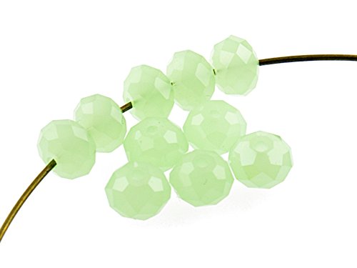Vintageparts 10 Glasschliffperlen 10 mm in hellgrün, DIY-Schmuck Vintageparts 10 Glasschliffperlen 10 mm in hellgrün, DIY-Schmuck von Vintageparts FACHHANDEL FÜR SCHMUCKZUBEHÖR