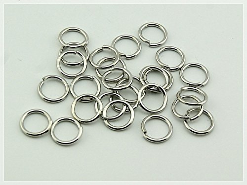 Vintageparts 100 Binderinge 8 mm silberfarben platiniert, DIY-Schmuck Vintageparts 100 Binderinge 8 mm silberfarben platiniert, DIY-Schmuck von Vintageparts FACHHANDEL FÜR SCHMUCKZUBEHÖR