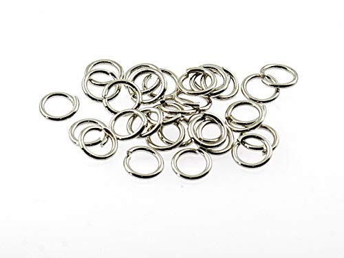 Vintageparts 50 Binderinge in Platinfarben, 7 mm, DIY-Schmuck Vintageparts 50 Binderinge in Platinfarben, 7 mm, DIY-Schmuck von Vintageparts FACHHANDEL FÜR SCHMUCKZUBEHÖR