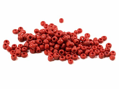 Vintageparts DIY 500 Rocailles Perlen Toho Beads in rot 3 mm zum Schmuck selber Machen von Vintageparts FACHHANDEL FÜR SCHMUCKZUBEHÖR