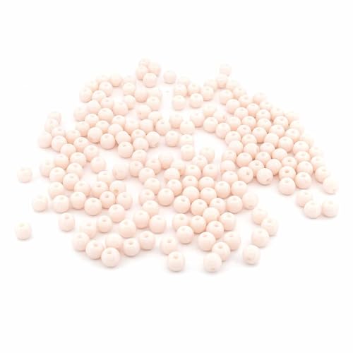 Vintageparts Glasperlen Puderrosa 4 mm rund mit 1 mm Fädelloch 200 Stück für Schmuck Basteln und DIY Vintageparts Glasperlen Puderrosa 4 mm rund mit 1 mm Fädelloch 200 Stück für Schmuck Basteln und DIY von Vintageparts FACHHANDEL FÜR SCHMUCKZUBEHÖR