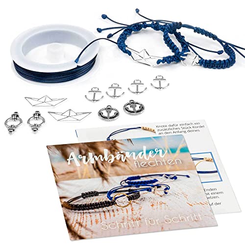 Vintageparts FACHHANDEL FÜR SCHMUCKZUBEHÖR Set MATHILDA Schmuckbastelset zum maritime Armbänder selber machen von Vintageparts FACHHANDEL FÜR SCHMUCKZUBEHÖR
