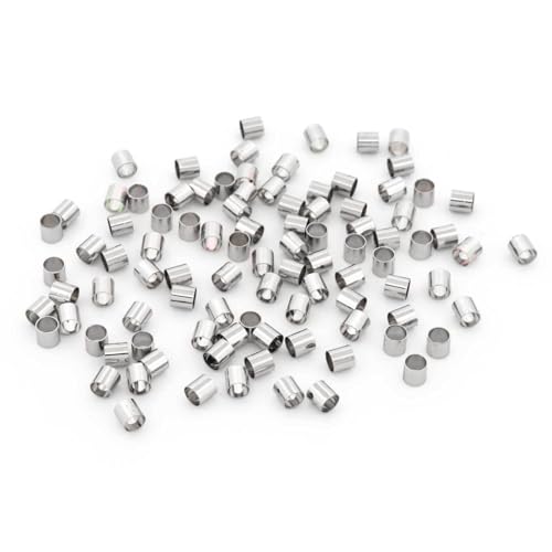 Vintageparts Quetschperlen aus Messing in Platinfarben beschichtet 2,5 x 2,5 mm 100 Stück zum Schmuck selber machen, Kaschierperlen Vintageparts Quetschperlen aus Messing in Platinfarben beschichtet 2,5 x 2,5 mm 100 Stück zum Schmuck selber machen, Kaschierperlen von Vintageparts FACHHANDEL FÜR SCHMUCKZUBEHÖR