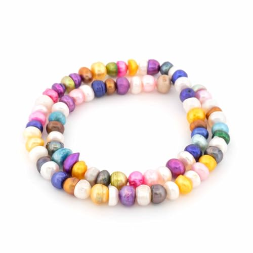 Vintageparts Süßwasserzuchtperlen Abendmagie Mix 6 mm Strang ca 79 Perlen DIY Schmuck Perlen zum Auffädeln Perlenarmband selber machen Vintageparts Süßwasserzuchtperlen Abendmagie Mix 6 mm Strang ca 79 Perlen DIY Schmuck Perlen zum Auffädeln Perlenarmband selber machen von Vintageparts FACHHANDEL FÜR SCHMUCKZUBEHÖR