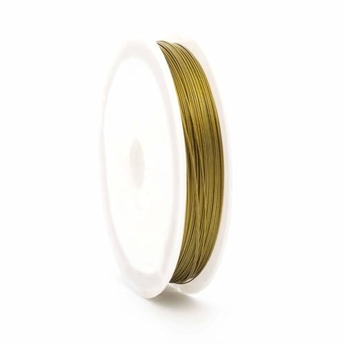 Vintageparts Tigertail Schmuckdraht messingfarben 0,45 mm - 55 m nylonummantelt für Schmuck DIY Bastelprojekte Vintageparts Tigertail Schmuckdraht messingfarben 0,45 mm - 55 m nylonummantelt für Schmuck DIY Bastelprojekte von Vintageparts FACHHANDEL FÜR SCHMUCKZUBEHÖR