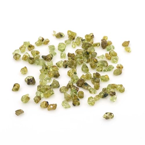 Vintageparts natürliche Peridot Nuggets – 3–5 mm, 5 g | Grüne Edelsteinperlen mit 0,85 mm Fädelloch | Naturform mit Einschlüssen für DIY-Schmuck Vintageparts natürliche Peridot Nuggets – 3–5 mm, 5 g | Grüne Edelsteinperlen mit 0,85 mm Fädelloch | Naturform mit Einschlüssen für DIY-Schmuck von Vintageparts FACHHANDEL FÜR SCHMUCKZUBEHÖR
