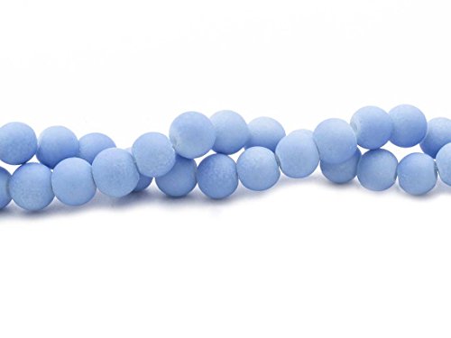 gummierte Glasperlen in hellblau 6 mm 50 Stück von Vintageparts DIY Schmuck von Vintageparts FACHHANDEL FÜR SCHMUCKZUBEHÖR