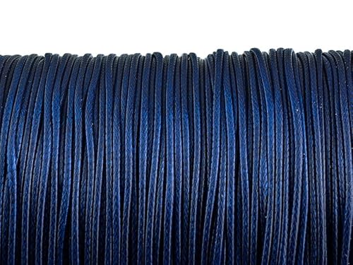 10 m Polyesterkordel gewachst in Marineblau, 1 mm von Vintageparts, DIY-Schmuck von Vintageparts FACHHANDEL FÜR SCHMUCKZUBEHÖR