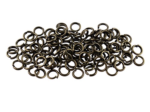 100 Biegeringe antik Bronze 4 mm stabil von Vintageparts, DIY-Schmuck von Vintageparts FACHHANDEL FÜR SCHMUCKZUBEHÖR