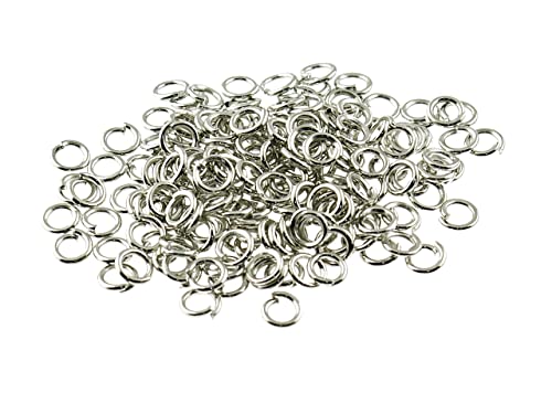 100 Binderinge in Silber platiniert, 4 mm von Vintageparts, DIY-Schmuck von Vintageparts FACHHANDEL FÜR SCHMUCKZUBEHÖR