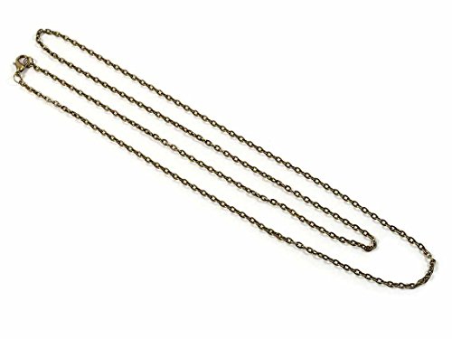 Vintageparts 2 Lange, fertige Gliederkette aus Eisen in antik Bronze, 80 cm von Vintageparts FACHHANDEL FÜR SCHMUCKZUBEHÖR