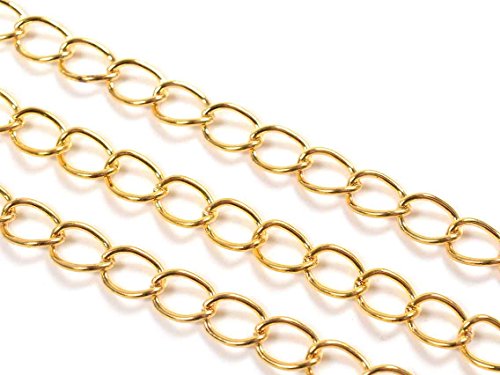 Vintageparts 2 m Gliederkette in goldfarben, groß, DIY-Schmuck Vintageparts 2 m Gliederkette in goldfarben, groß, DIY-Schmuck von Vintageparts FACHHANDEL FÜR SCHMUCKZUBEHÖR