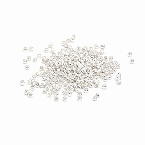 200 Quetschperlen in silberfarben, 2 mm von Vintageparts, DIY-Schmuck 200 Quetschperlen in silberfarben, 2 mm von Vintageparts, DIY-Schmuck von Vintageparts FACHHANDEL FÜR SCHMUCKZUBEHÖR