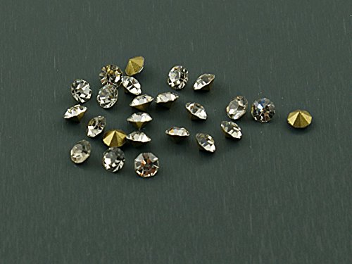 50 Strasssteine in silber, 2,8 mm von Vintageparts, DIY-Schmuck 50 Strasssteine in silber, 2,8 mm von Vintageparts, DIY-Schmuck von Vintageparts FACHHANDEL FÜR SCHMUCKZUBEHÖR