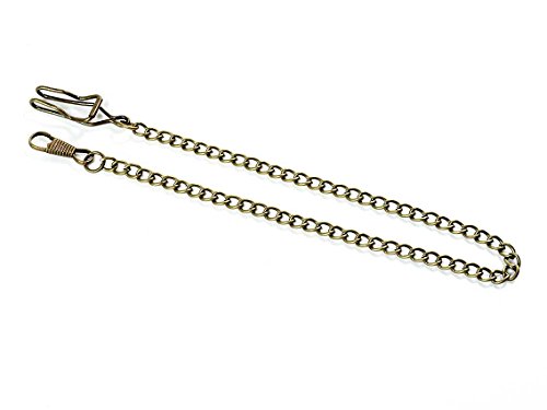 Vintageparts DIY Uhrenkette mit Karabiner und Hakenverschluss in antik bronzefarben 1 Stück gedrehten Gliedern Gliederkette Kette für Taschenuhren Vintageparts DIY Uhrenkette mit Karabiner und Hakenverschluss in antik bronzefarben 1 Stück gedrehten Gliedern Gliederkette Kette für Taschenuhren von Vintageparts FACHHANDEL FÜR SCHMUCKZUBEHÖR