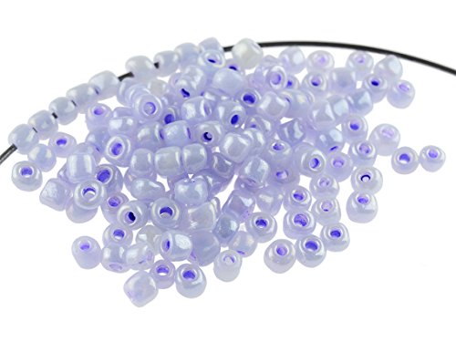 Rocailles Perlen 4 mm in Flieder 300 Stück von Vintageparts DIY Schmuck toho Glasperlen Seed Beads Pastellfarben von Vintageparts FACHHANDEL FÜR SCHMUCKZUBEHÖR