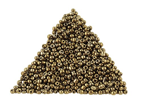 Rocailles Perlen in antik bronzefarben 2 mm 500 Stück von Vintageparts, DIY-Schmuck, Toho, Tohobeads, metallic von Vintageparts FACHHANDEL FÜR SCHMUCKZUBEHÖR